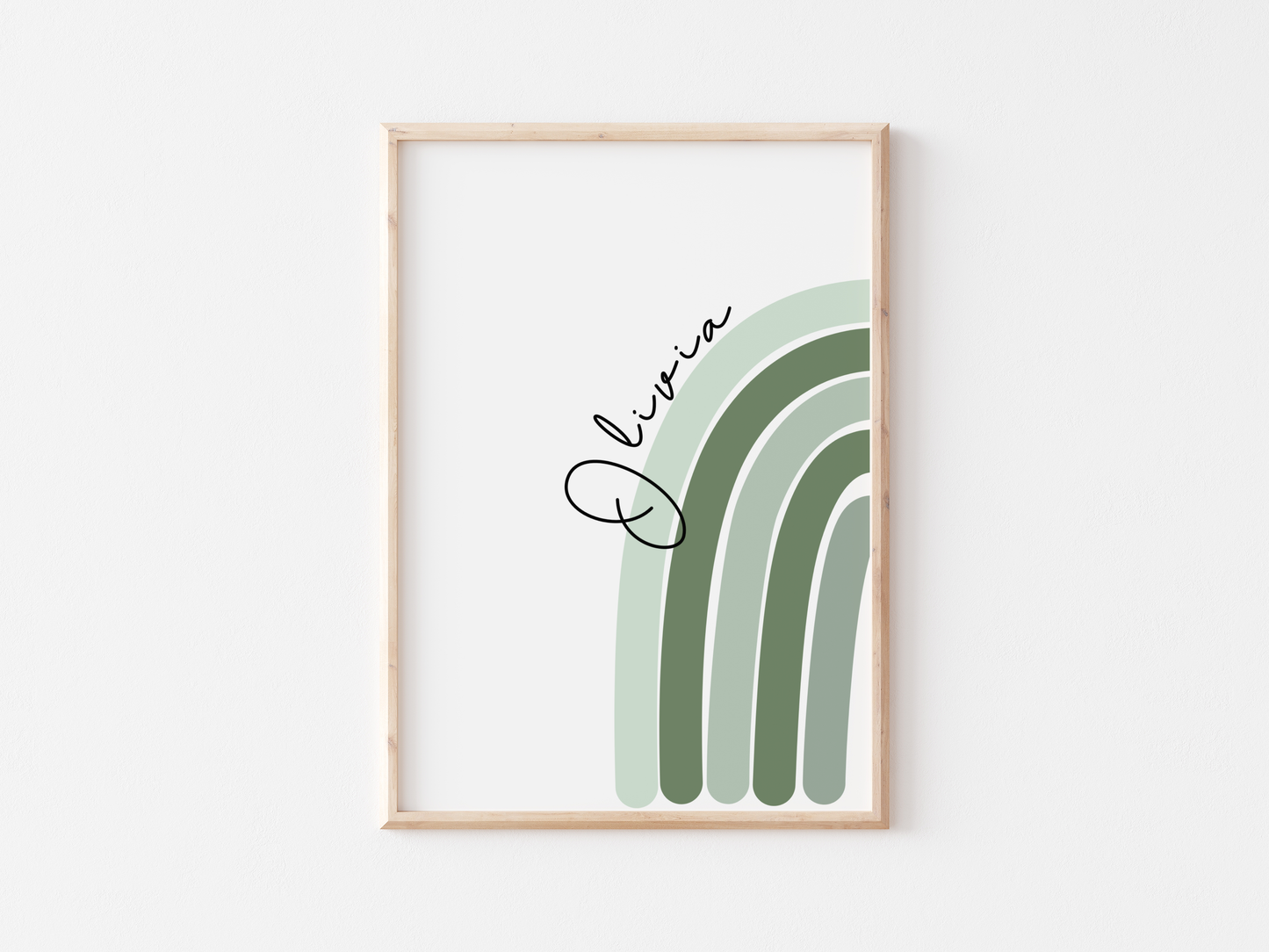 Set of 3 boho rainbow and name posters