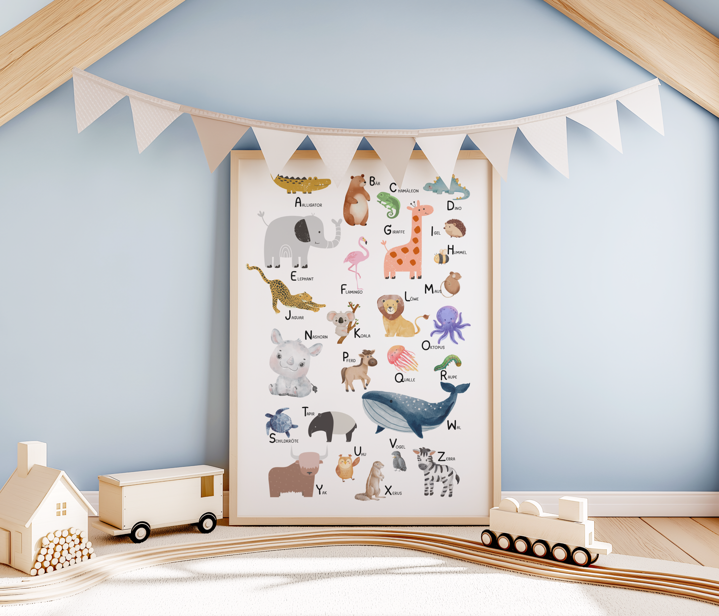 ABC Kinderzimmer | Alphabet Poster