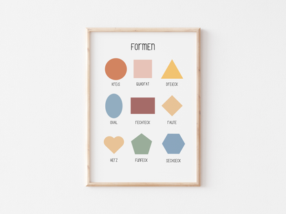 ABC | Numbers | Colors | Shapes | Days of the week | Months