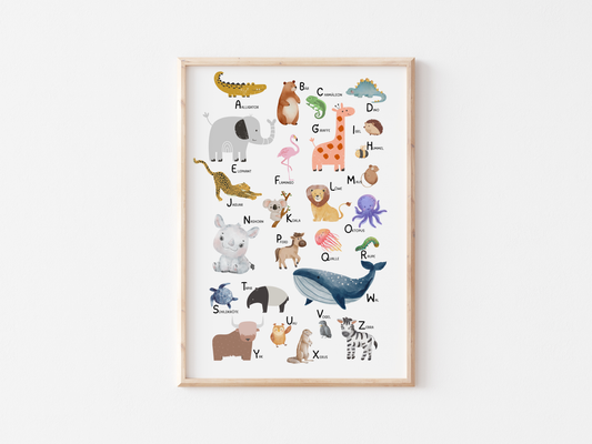 ABC Kinderzimmer | Alphabet Poster