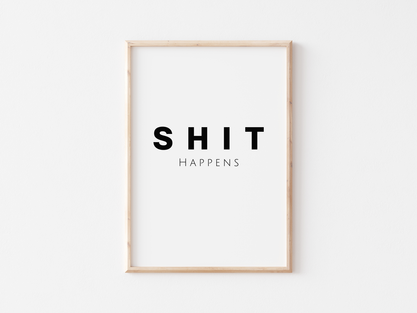 Shit Happens Poster | Funny Guest Toilet Poster