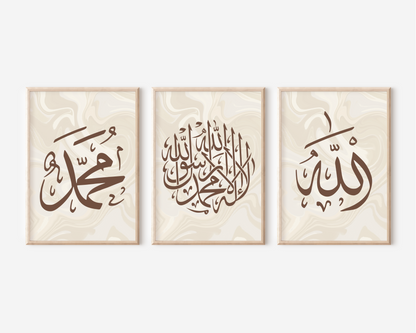 3 Arabic Caligraphy Posters