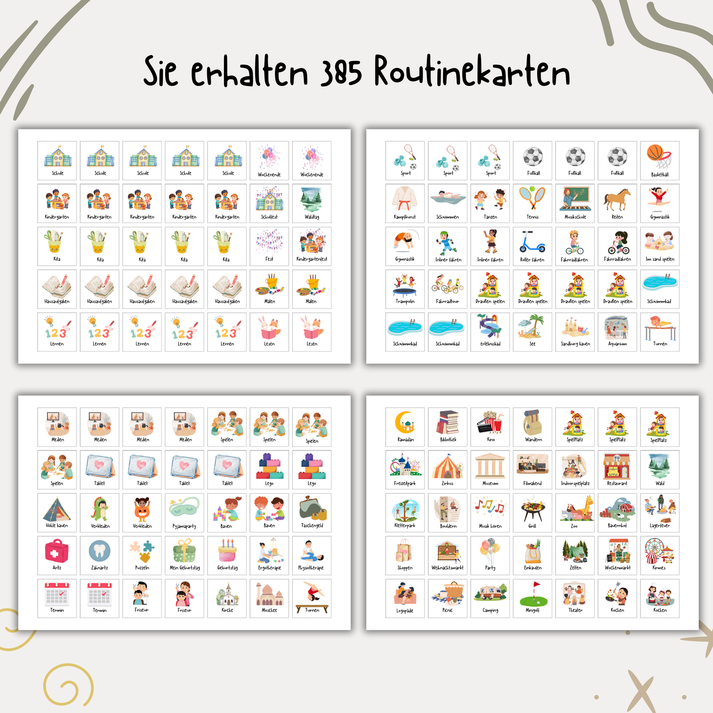 Wochenplan für Kinder zum Ausdrucken